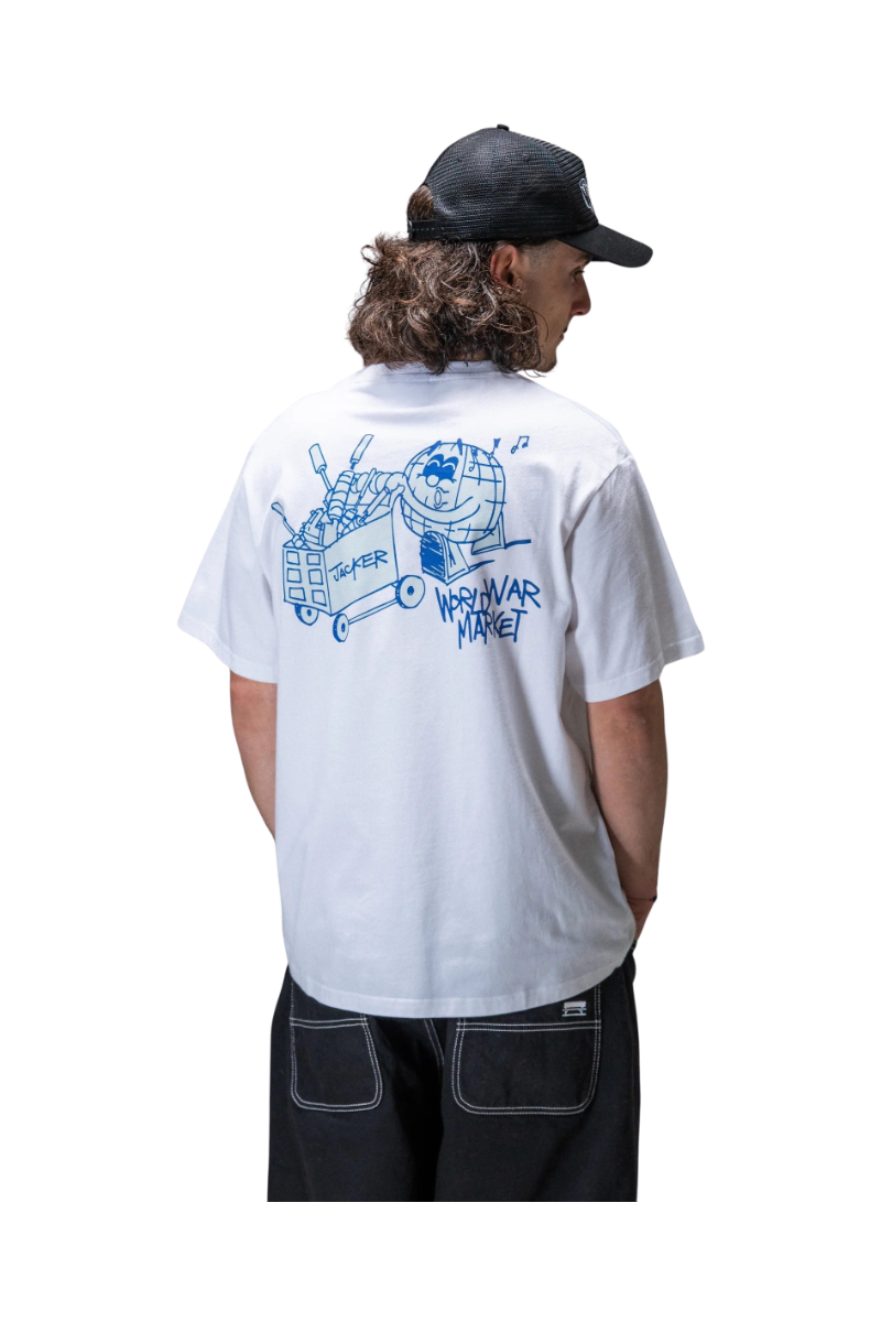 JACKER WORLDWIDE MARKET T-SHIRT White