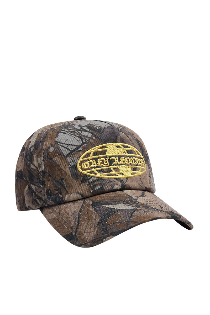 OBEY WORLD RECORDS 5 PANEL CAP Fence Camo