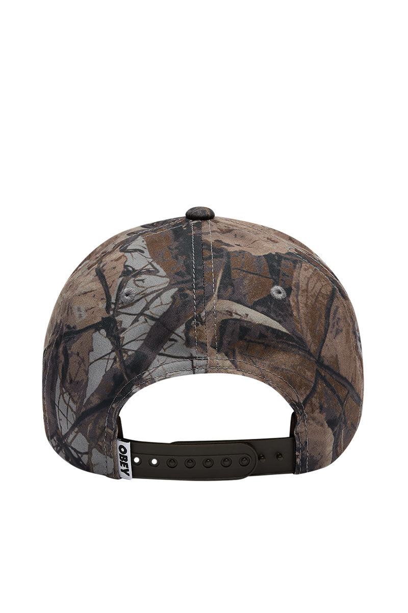 OBEY WORLD RECORDS 5 PANEL CAP Fence Camo
