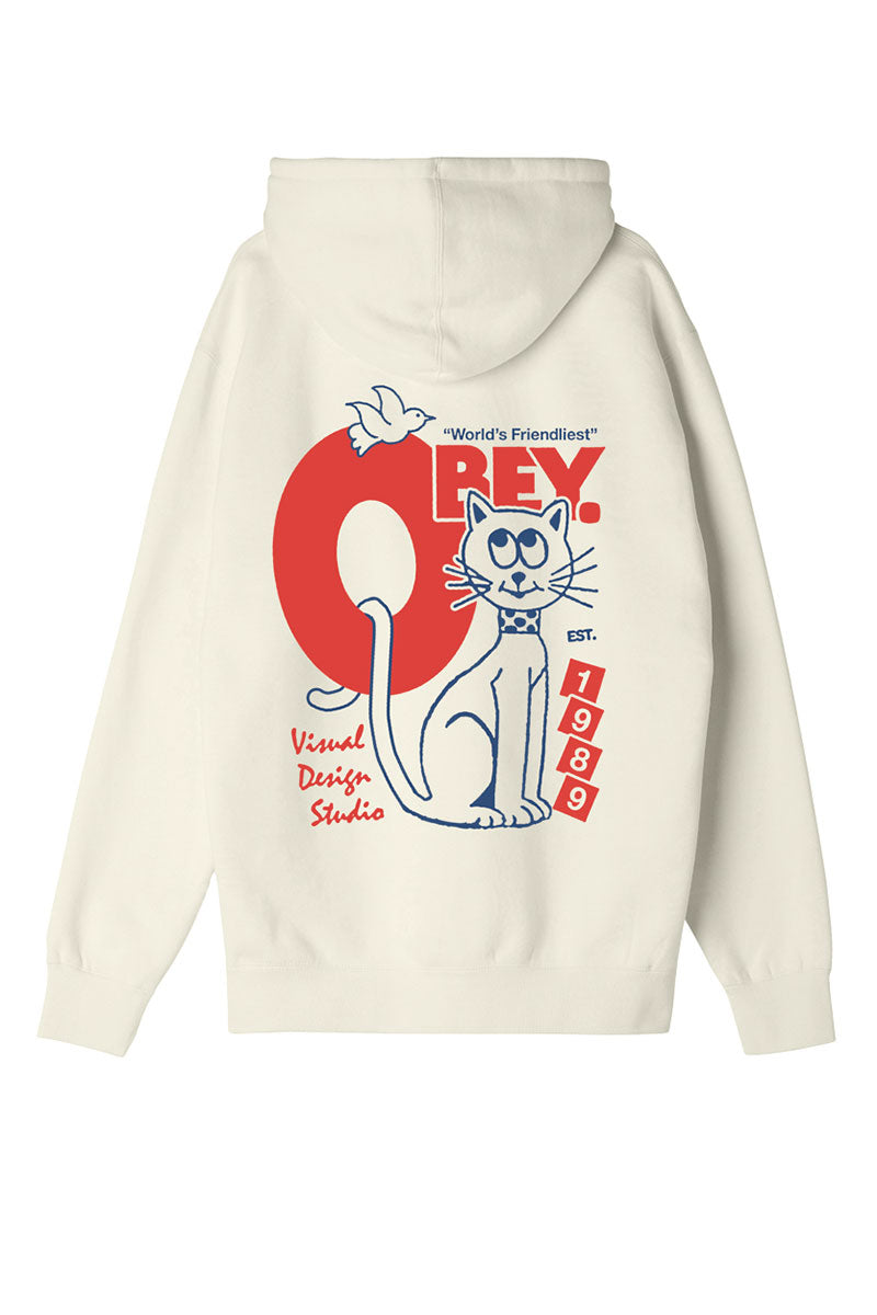 OBEY WORLD'S FRIENDLIEST HOODIE Unbleached
