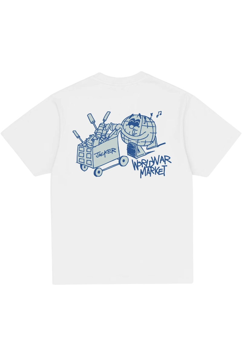 JACKER WORLDWIDE MARKET T-SHIRT White