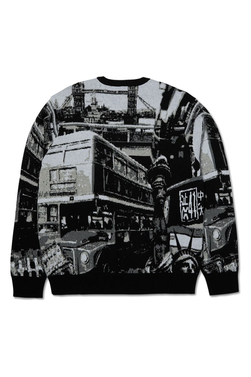 HUF WORLWIDE COMMUTER KNIT Black