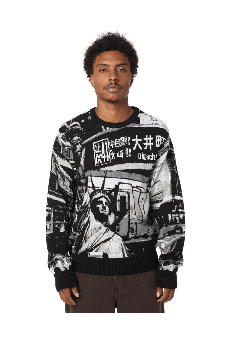 HUF WORLWIDE COMMUTER KNIT Black