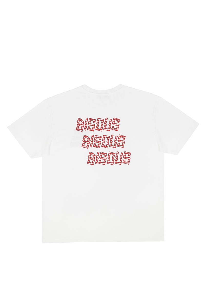 BISOUS SKATEBOARDS T-SHIRT BISOUS X3 VICHY White
