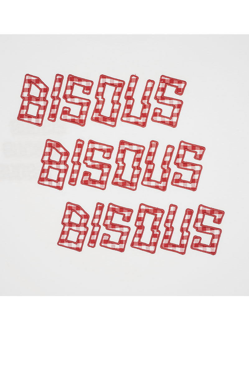 BISOUS SKATEBOARDS T-SHIRT BISOUS X3 VICHY White