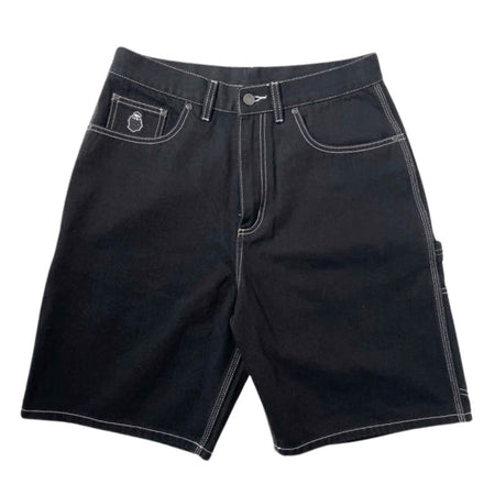 NONSENSE SHORT YETI Denim Black ( White Stitching )
