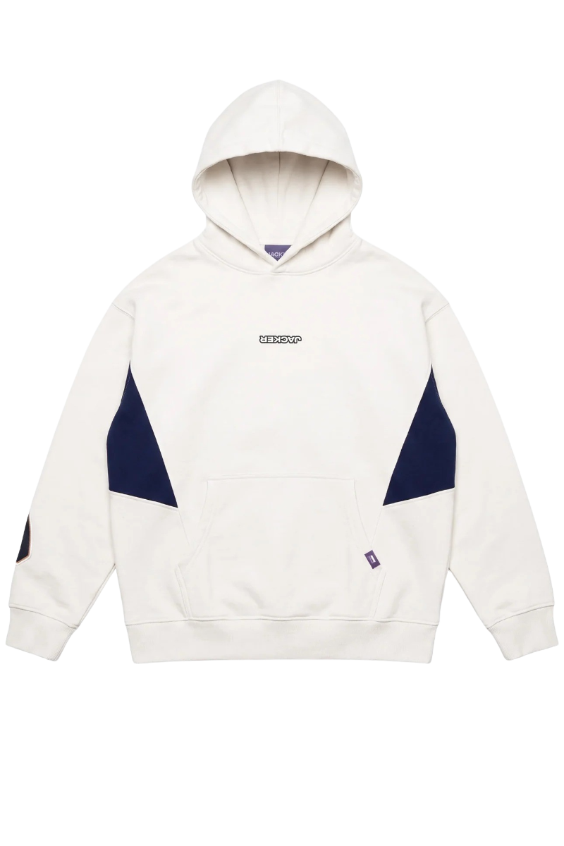 JACKER YETORIUS HOODIE Cream / Navy