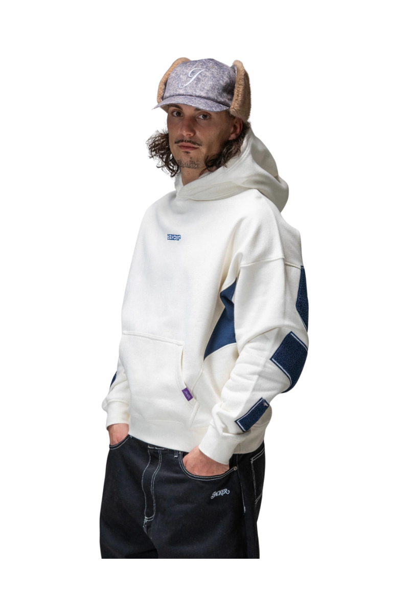JACKER YETORIUS HOODIE Cream / Navy