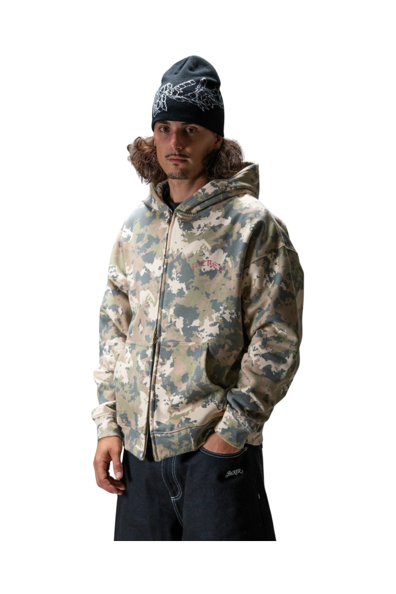 JACKER N°1890 HOODIE ZIP Camo
