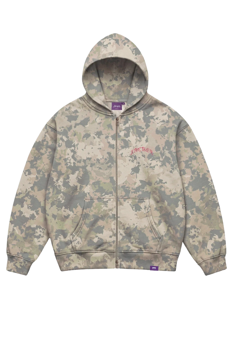 JACKER N°1890 HOODIE ZIP Camo