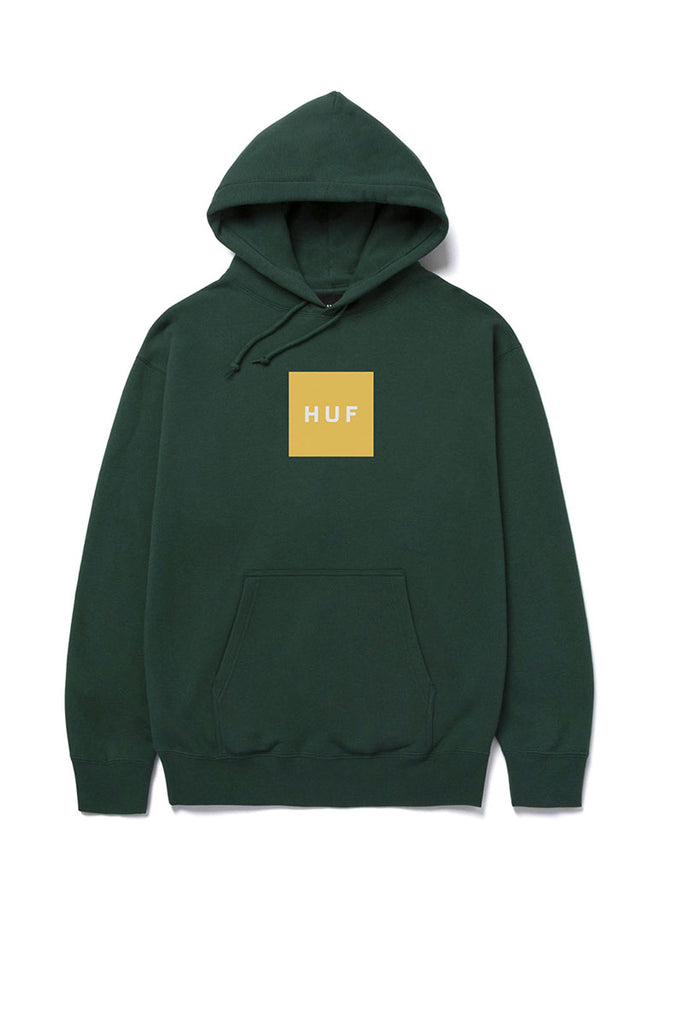 HUF ESSENTIAL BOX LOGO HOODIE Forest Green