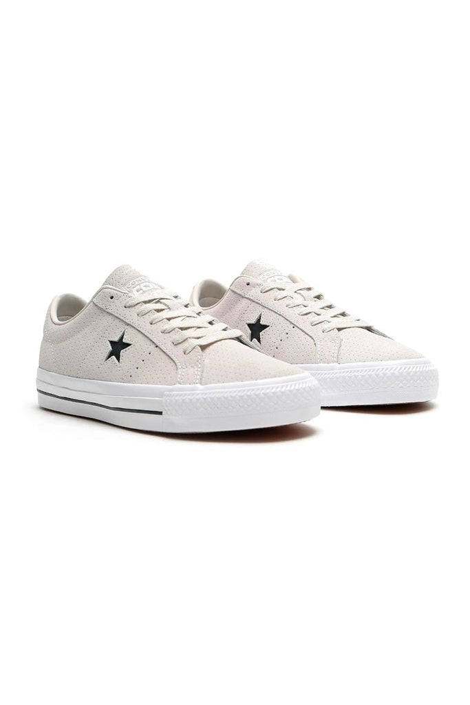 CONVERSE ONE STAR PRO PERF SUEDE - Pale Putty/White/White